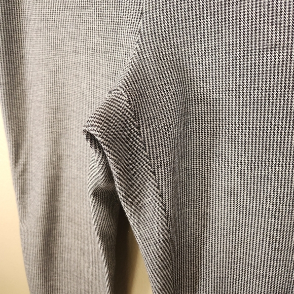 Ann Taylor Womens Side Zip Mini Houndstooth Ponte Knit Ankle Pants-Size 12 - Picture 3 of 8